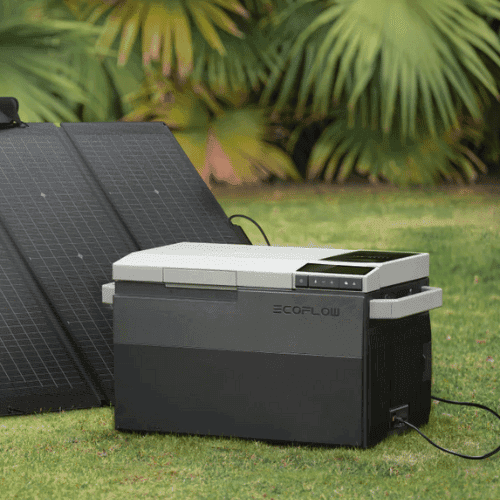GLACIER Portable Refrigerator Bundle + DELTA Pro Portable Power Station Bundle - 3,600Wh - Ecoluxe Solar