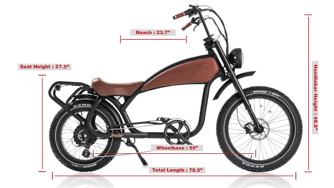 Revi Bikes - PROWLER - 24" 1000W - Vintage Electric Bike - Fat Tire, All-Terrain
