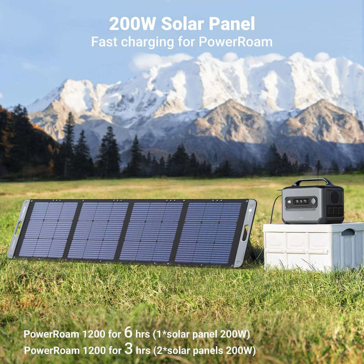 UGREEN - PowerRoam 1200 - 1024Wh - Power Station + 1*200W Solar Panel
