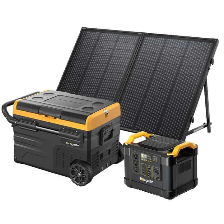 BougeRV - 130W Portable Solar Kit for Outdoor Travel & Emergencies - 1100Wh - Ecoluxe Solar