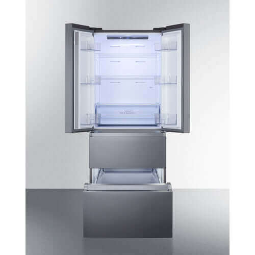 Summit - FDRD152PL - 27.5" Wide French Door Refrigerator-Freezer