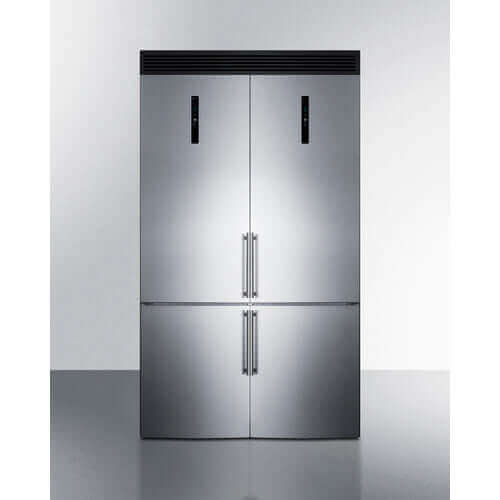 Summit - Energy-Efficient 48" Wide Bottom Freezer Refrigerator Set - SKU FFBF181ES2KIT48 - Ecoluxe Solar