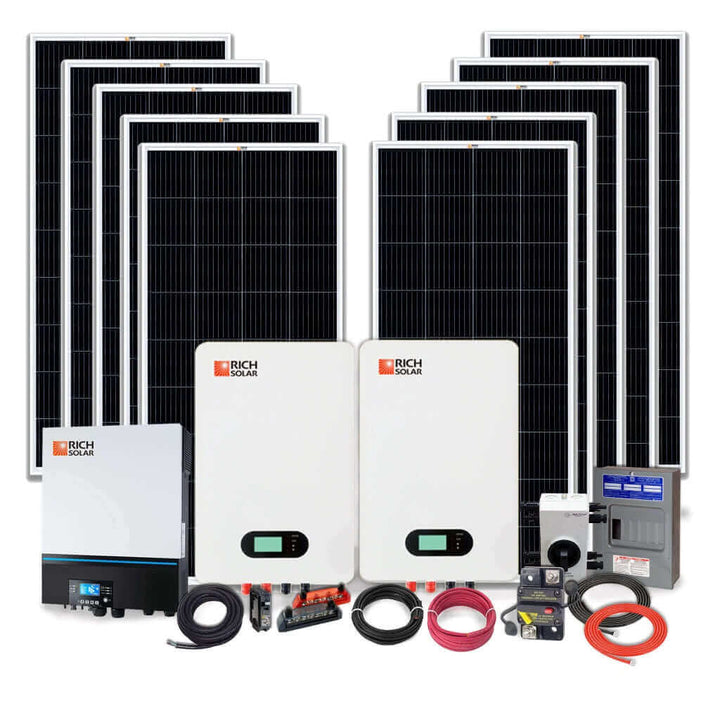 Rich Solar - 2000W 48V 120VAC Cabin Kit - Ecoluxe Solar
