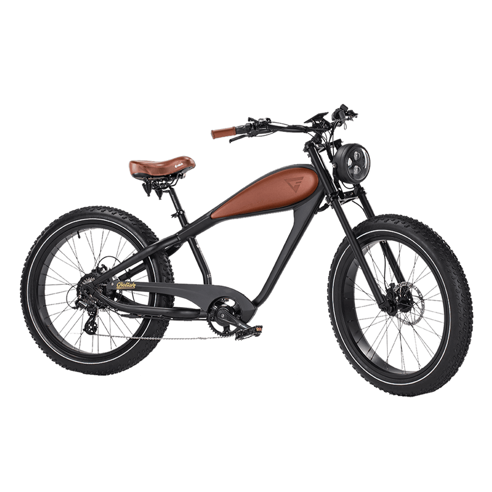 REVI BIKES - Cheetah Plus - 750W Cafe-Racer - Fat Tire - Electric Bike - Ecoluxe Solar