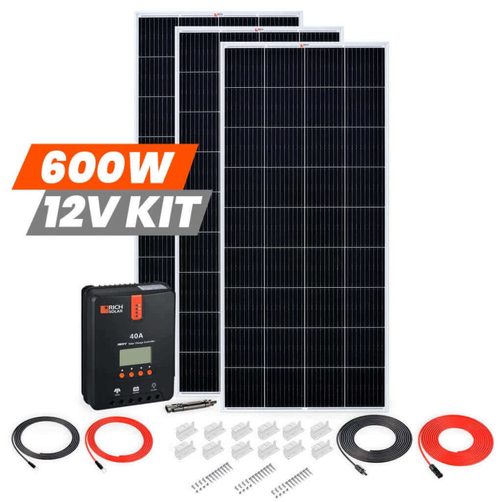 Rich Solar - 600 Watt Solar Kit - Ecoluxe Solar