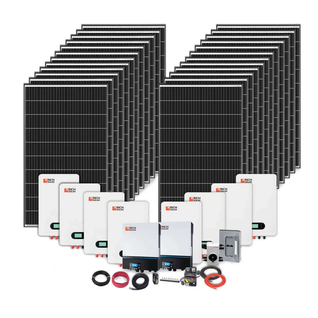 Rich Solar - 8000W 48V 120/240VAC Solar Cabin Kit - Ecoluxe Solar