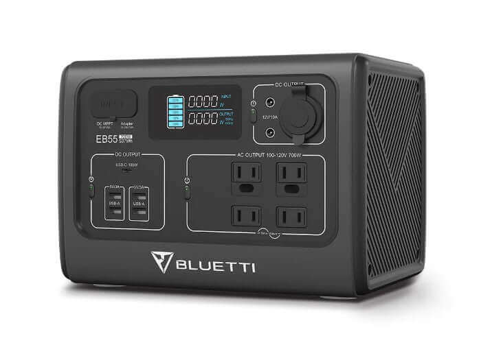 Bluetti - EB55 - 537Wh - Portable Power Station - Ecoluxe Solar