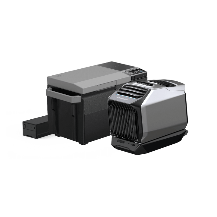 EcoFlow - WAVE 2 Portable AC + GLACIER Portable Refrigerator Bundle - Ecoluxe Solar